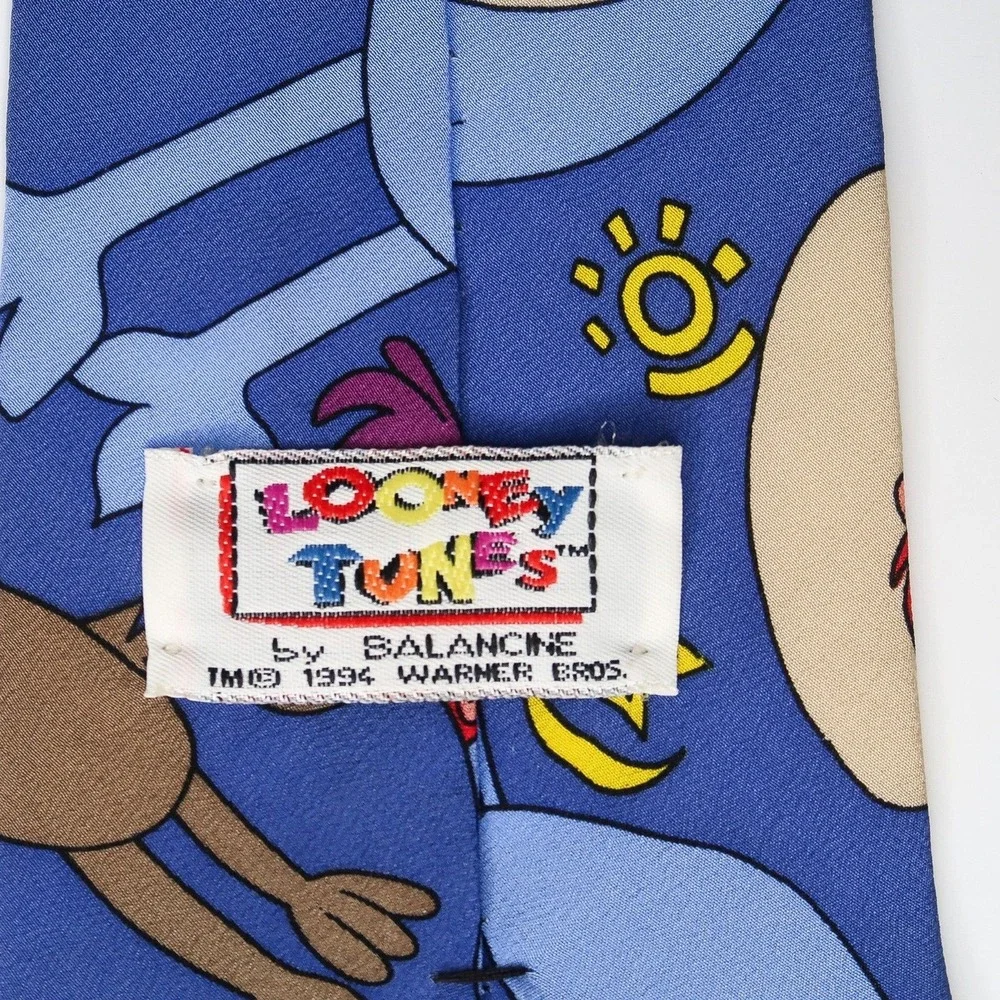Vintage Looney Tunes Mania Tie Bundle 1994‎ (Set of 2) 90s Novelty Nostalgia